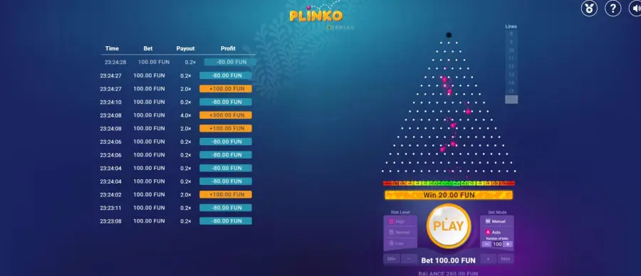 Plinko game demo